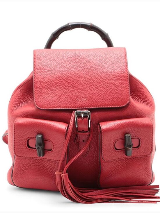 Gucci Backpack Bamboo Leather main image 9